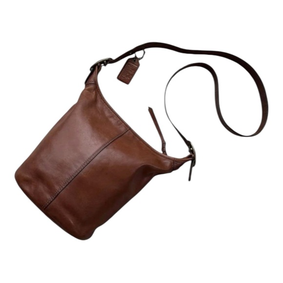 Coach Handbags - COACH 11422 Brown Leather Shoulder Bag Hobo Zip Top Purse Vintage